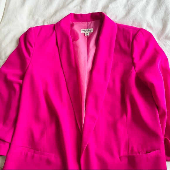 Miss Selfridge Neon Pink Blazer - Picture 7 of 8